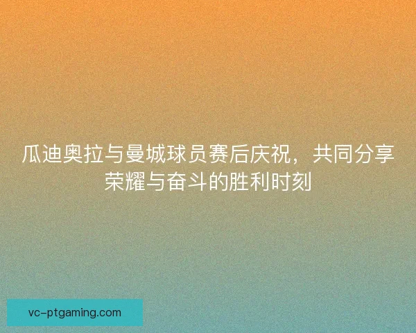 瓜迪奥拉与曼城球员赛后庆祝，共同分享荣耀与奋斗的胜利时刻